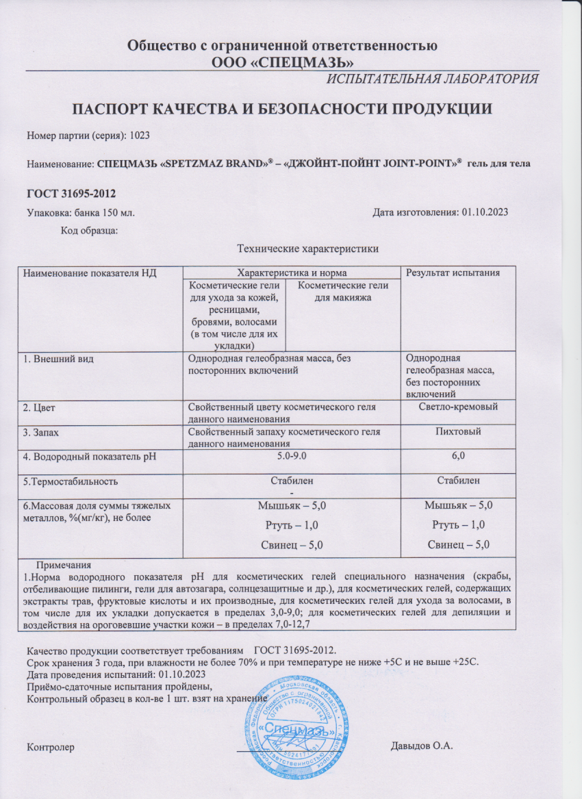 Паспорт №102023